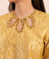 Women's Pret Fancy Jacquard Yellow Dyed A line Shirt